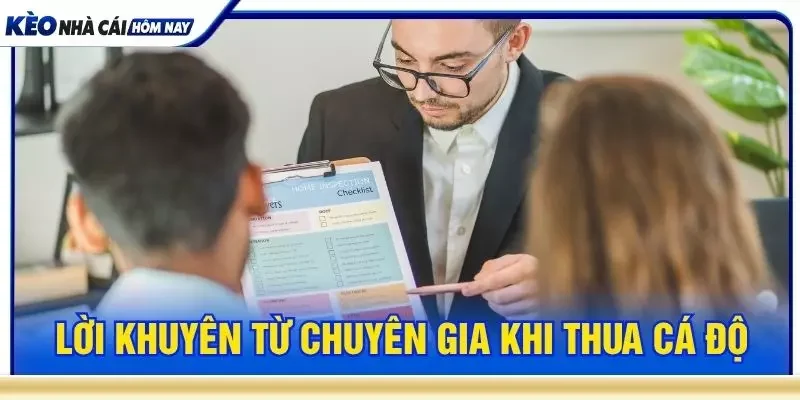 Lời khuyên từ chuyên gia khi thua cá độ