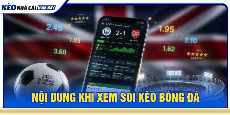 Nội dung soi kèo bóng đá tập trung vào lịch thi đấu và tỷ lệ kèo